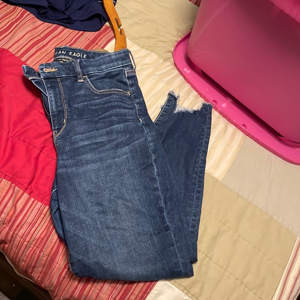 American Eagle curvy high rise jegging crop